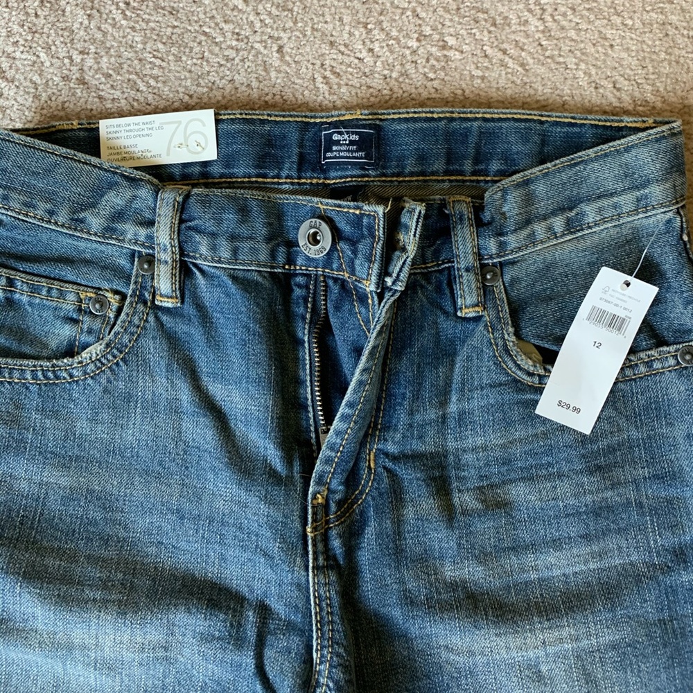 Gap Kids skinny fit jeans size 12 BRAND NEW!